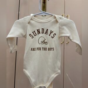 Cream 'Sundays Are For The Boys' Kids Bodysuit